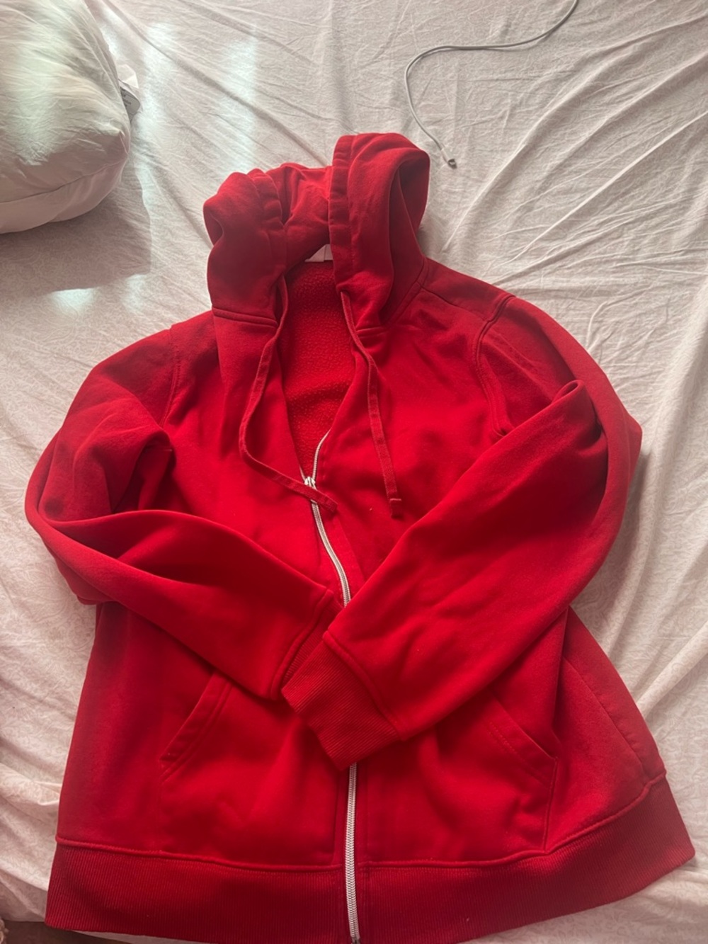 Classic Red Zip-Up Hoodie